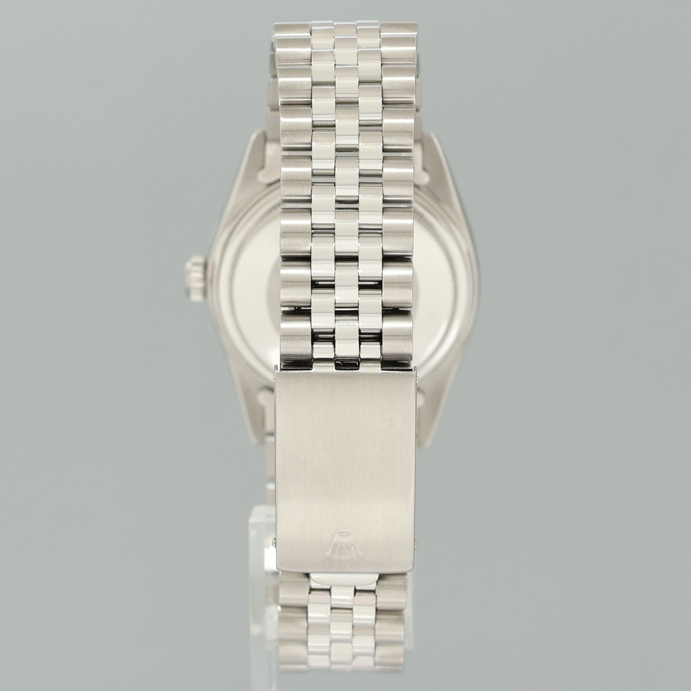 DIAMOND Bezel Rolex DateJust 36mm Glacier Blue Diamond 16030 Steel Watch Box