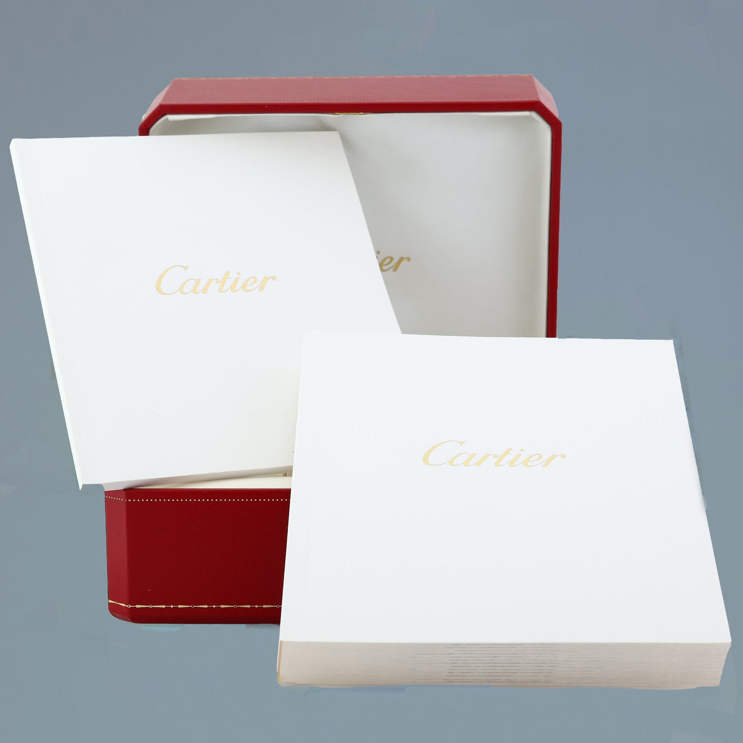 PAPERS Cartier WE60040H La Dona 18k Yellow Gold 2903 Diamond Silver Roman Dial Ladies 22mm Watch