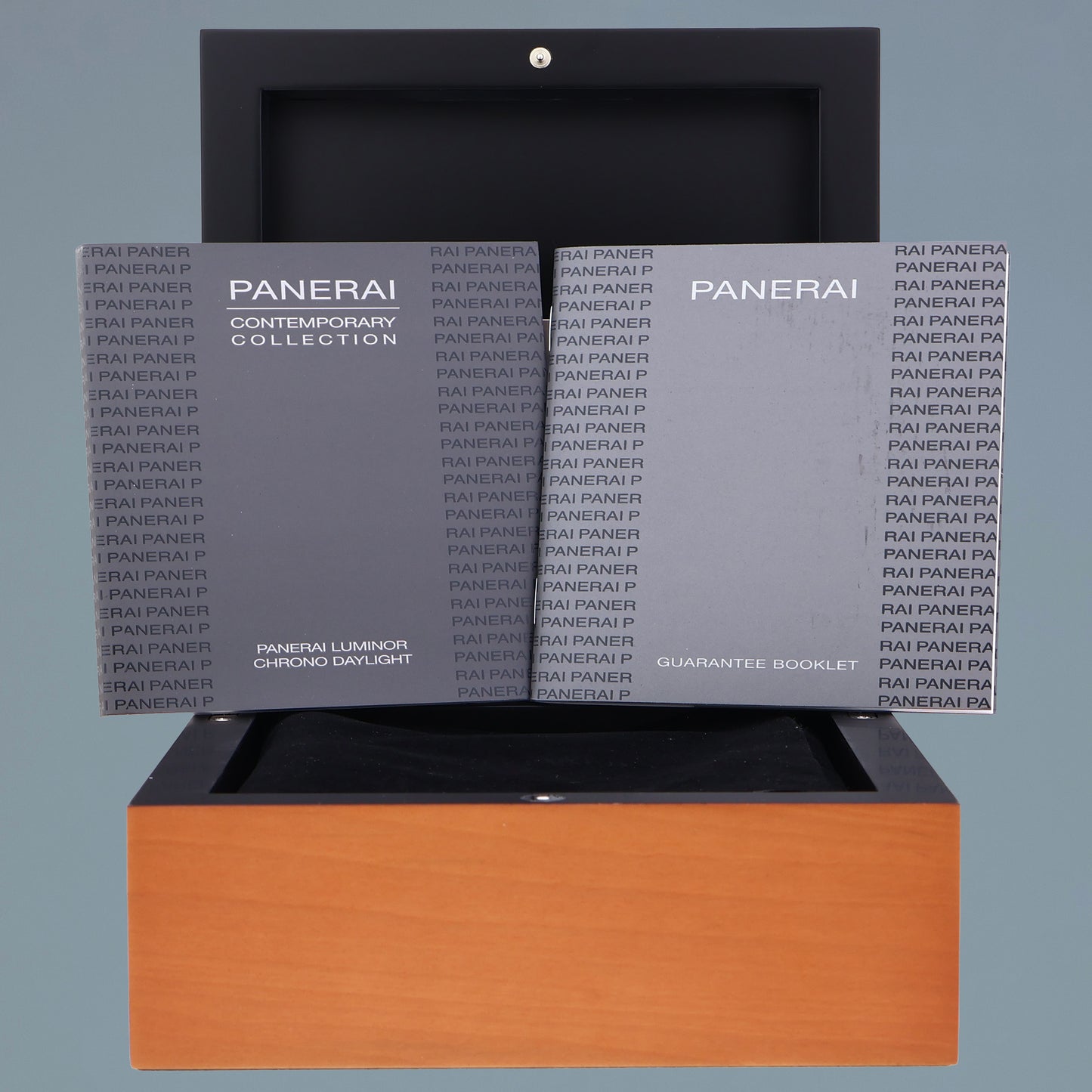 MINT PAPERS Panerai Luminor Chrono Stainless Steel Black 44mm Watch PAM00236