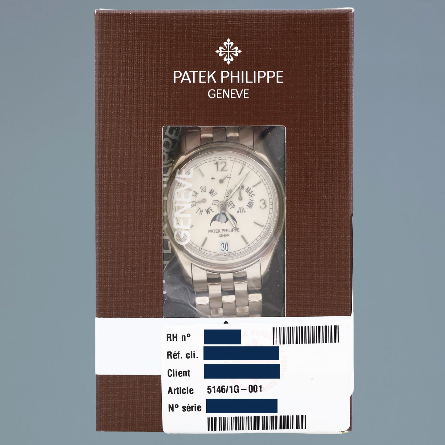 2026 SERVICE Patek Philippe 5146G White Gold Annual Calendar 39mm Moon Phase Watch