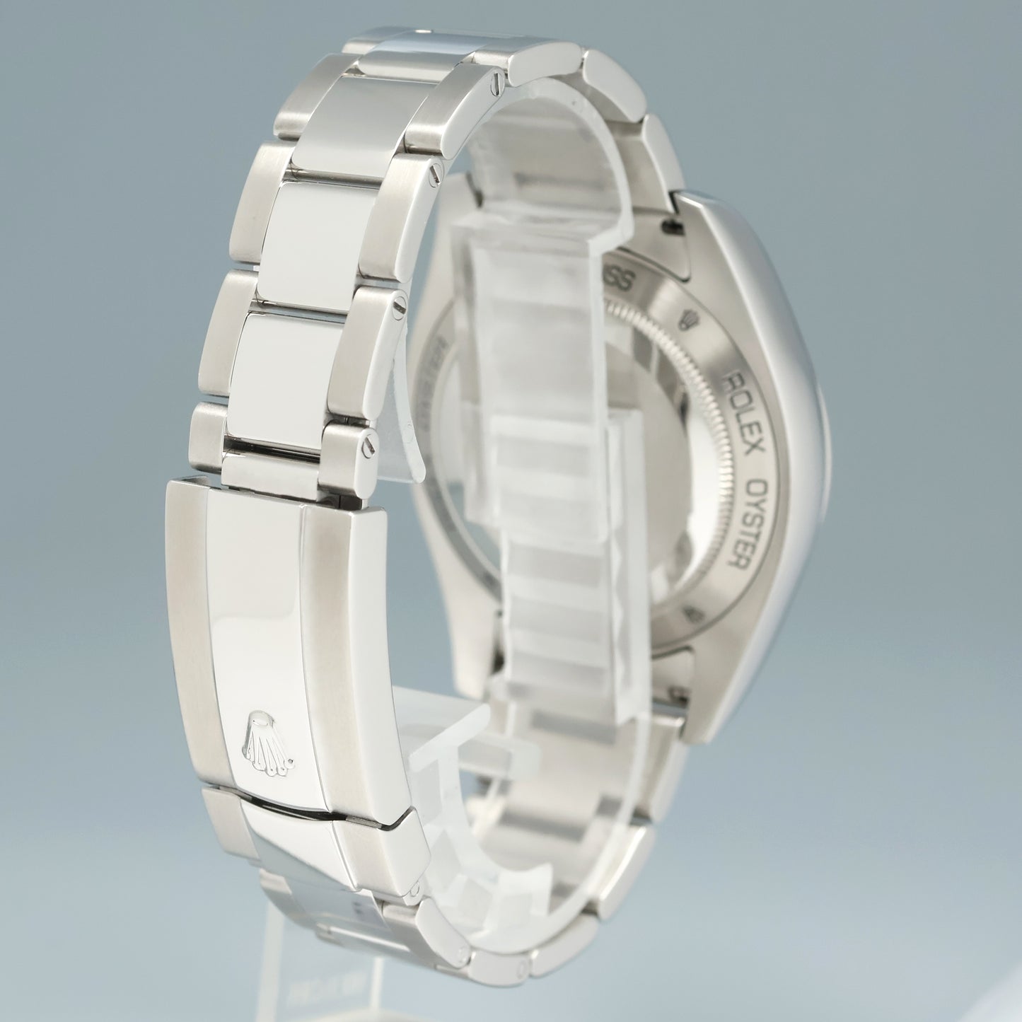 2022 MINT Rolex Milgauss Green Anniversary Orange Black 116400 GV Steel Watch Box