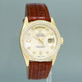 Rolex Day-Date President 18078 Mother of Pearl Diamond Yellow Gold 36mm Quick Set Watch