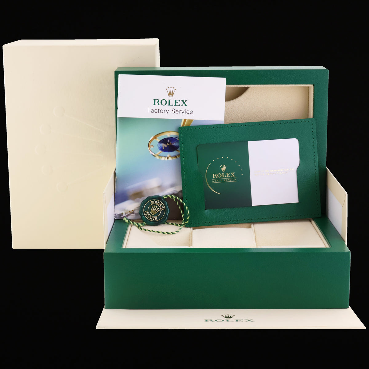 2024 RSC PAPERS MINT Rolex Yacht-Master 116655 Rose Gold 40mm Black Oysterflex Watch Box