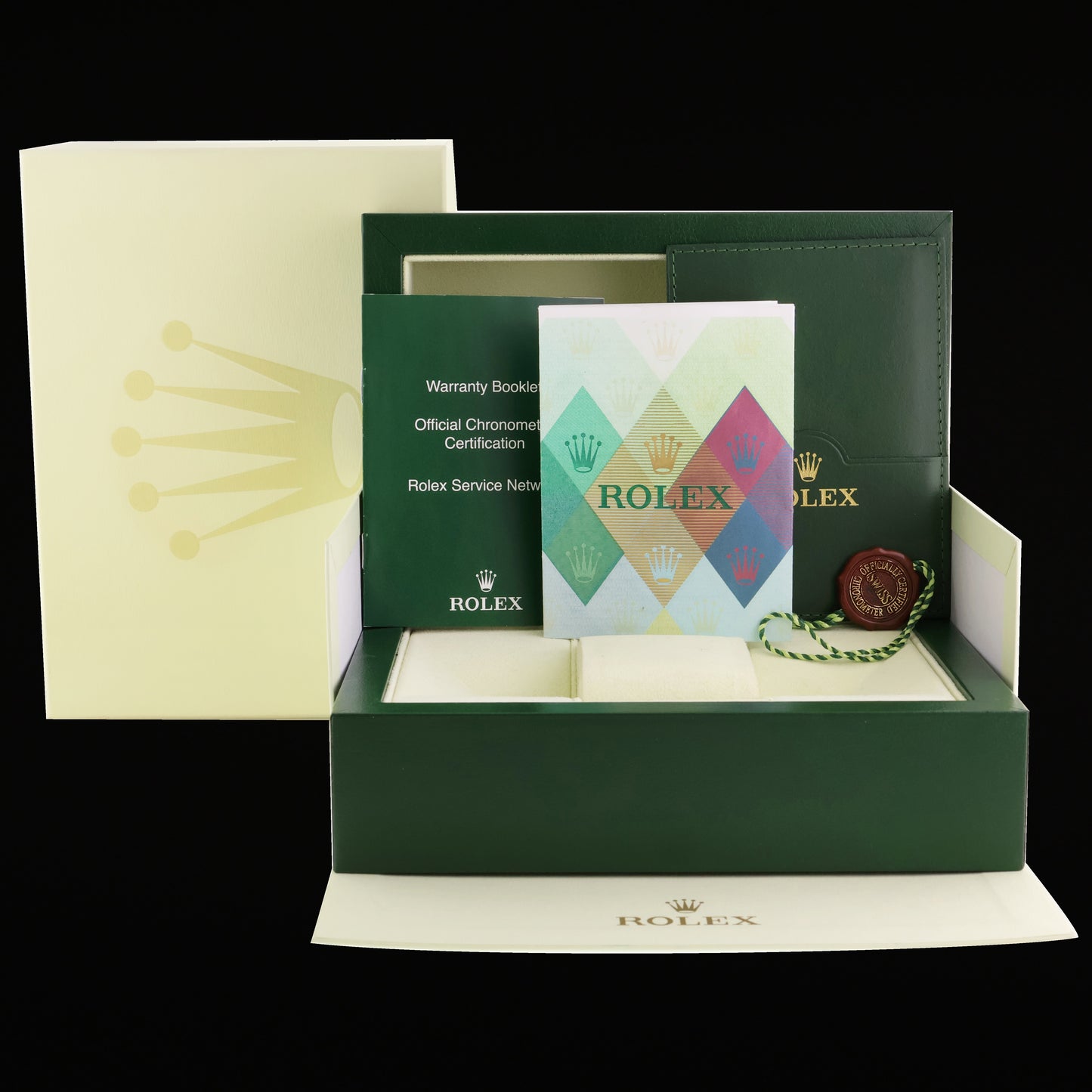 2004 MINT PAPERS Rolex 116520 Daytona Black Steel 40mm Cosmograph Watch Box