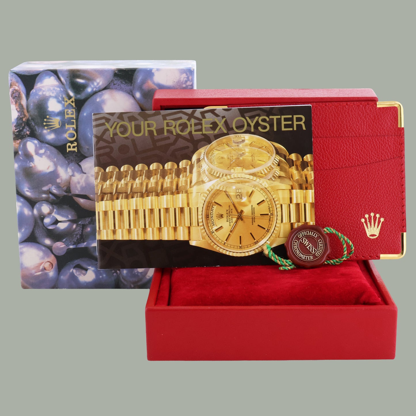 MINT Blue Diamond Ladies Rolex DateJust 69178 President 26mm 18k Yellow Gold Watch