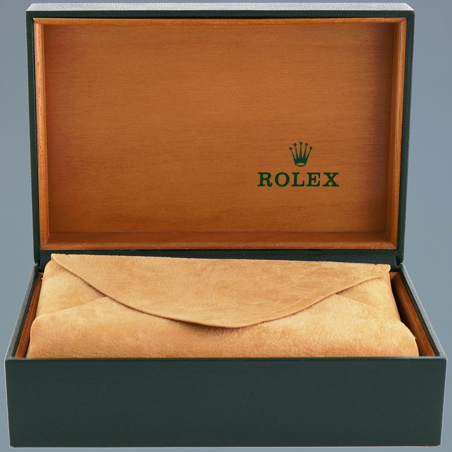 MINT Rolex Oyster Perpetual Date 34mm 15210 Steel Grey Stick Watch Box