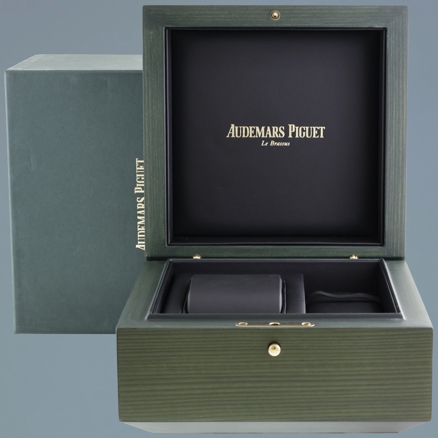 MINT Audemars Piguet Royal Oak 37mm Steel 15450or Rose Gold Black Dial Rubber Watch