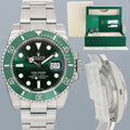 2020 NEW STICKERS PAPERS Rolex Submariner Hulk 116610LV Green 40mm Ceramic Watch
