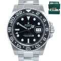 MINT 2017 Rolex GMT Master II 116710 Steel Ceramic Black Dial 40mm Watch Box
