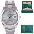 2023 NEW PAPERS Rolex DateJust 41 Steel 126300 Silver Dial Oyster 41mm Watch Box