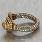 Cartier 18k Yellow Gold Stainless Steel Hercules Knot Citrine Ring