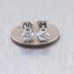 14k White Gold 1.00ctw Six Prong Diamond Stud Earrings