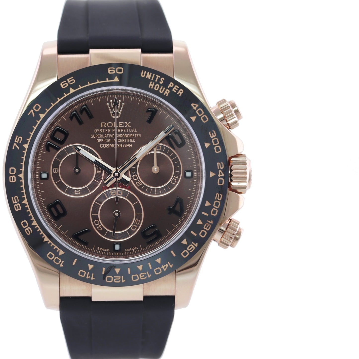 PAPERS MINT Rolex Daytona Chocolate Arabic Ceramic 116515 Rose Gold Rubber Watch Box