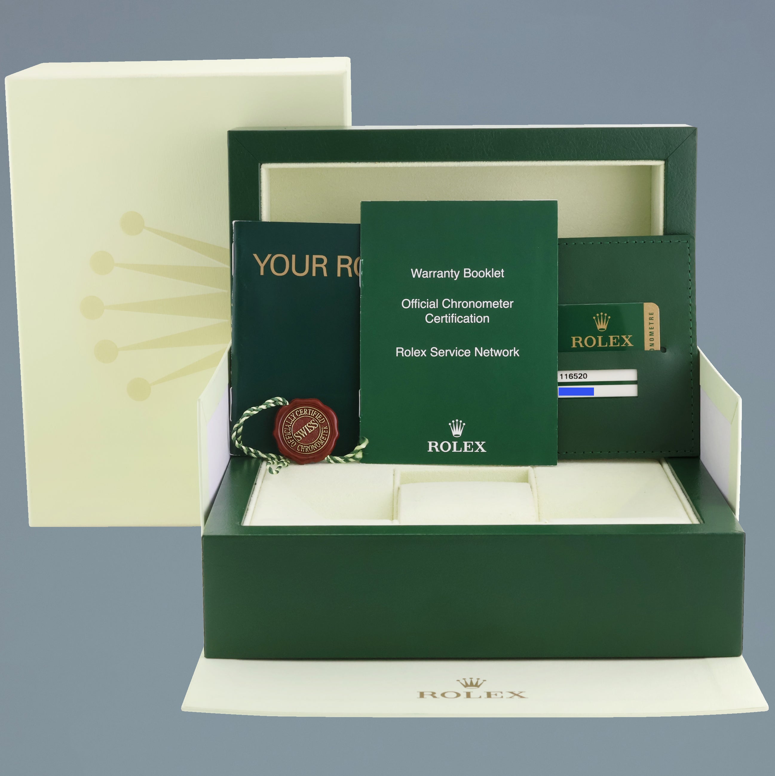 PAPERS STICKERS NEW 2012 Rolex Daytona 116520 Black Steel Chrono 40mm Watch Box