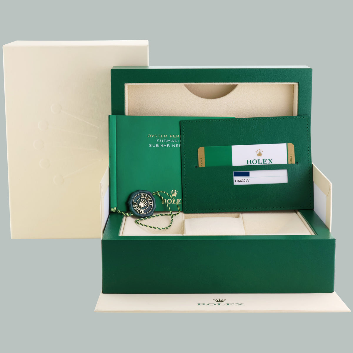 MINT 2019 PAPERS Rolex Submariner Hulk 116610LV Green Dial Ceramic Watch Box