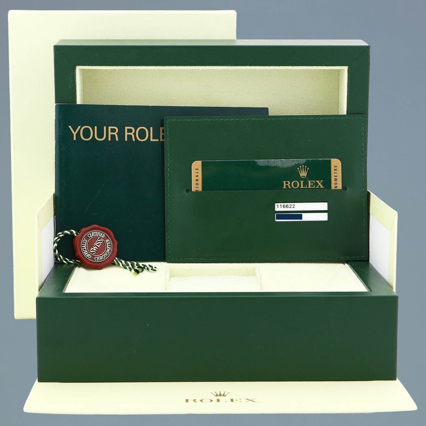 MINT 2017 PAPERS Rolex Yacht-Master 116622 Platinum Dial Steel 40mm Watch Box
