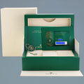 2022 PAPERS Rolex Oyster Perpetual 41mm Blue Custom Dial Tiffany Oyster 124300 Watch