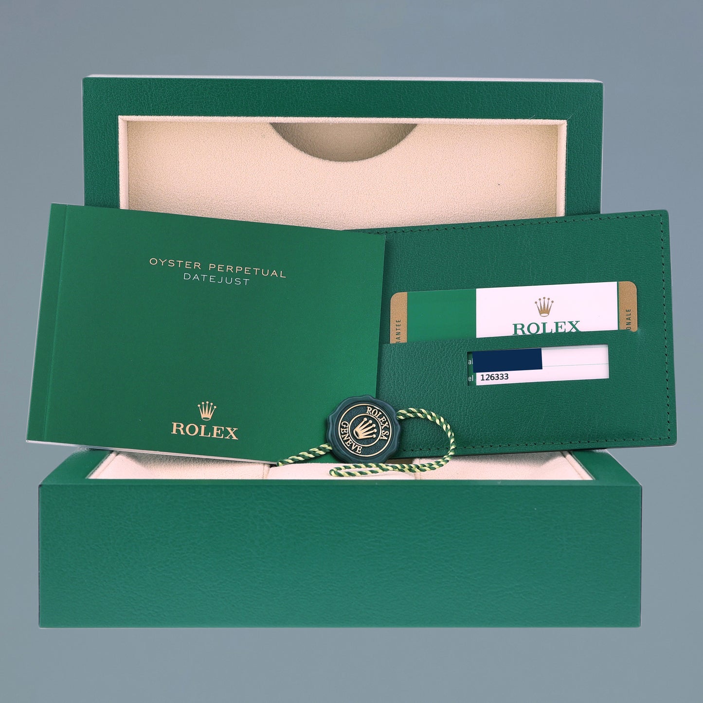 MINT PAPERS 126333 Rolex DateJust 41 Two Tone Yellow Gold Wimbledon Watch Box