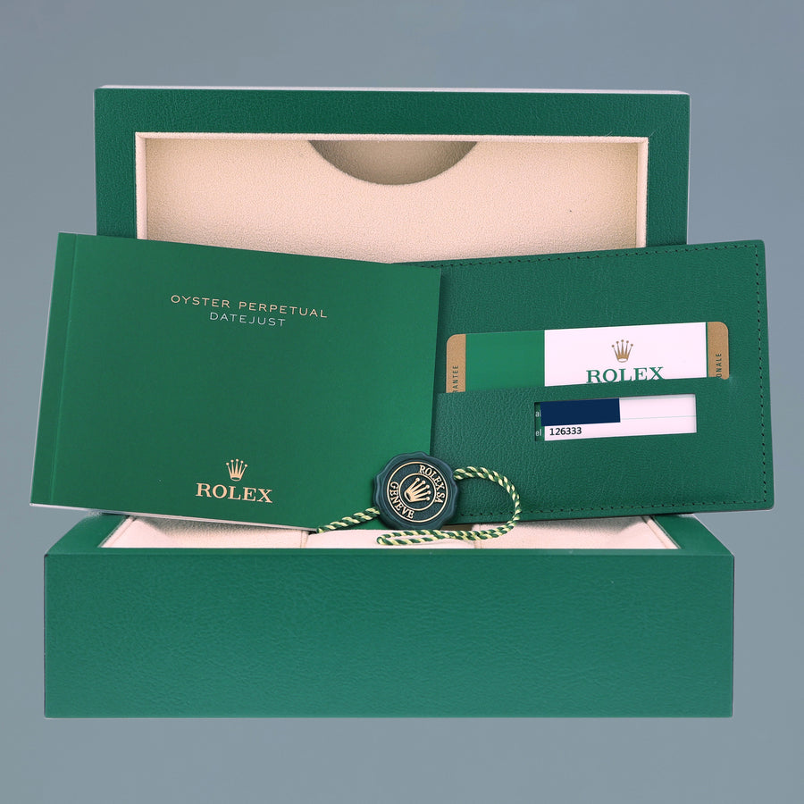 MINT PAPERS 126333 Rolex DateJust 41 Two Tone Yellow Gold Wimbledon Watch Box