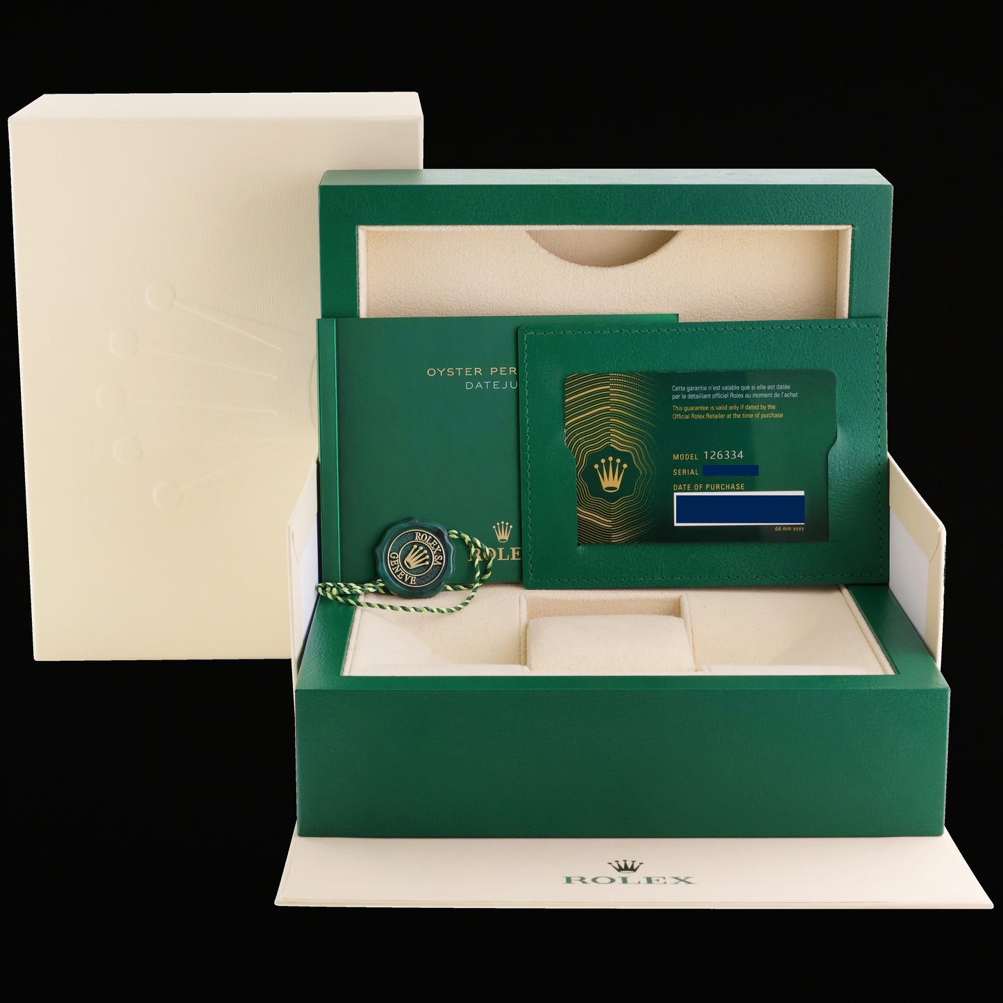 2025 NEW PAPERS Rolex DateJust 41mm White Roman Jubilee White Gold 126334 Watch