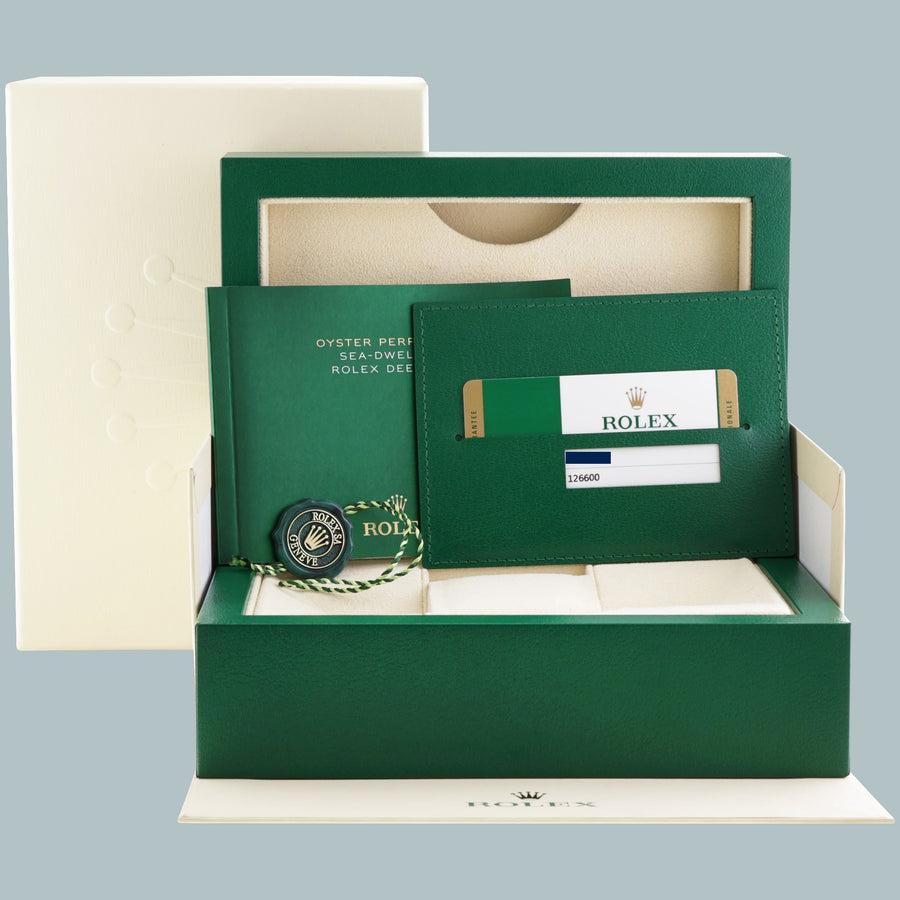 2018 MINT PAPERS Rolex 126600 Red Seadweller SD43 43mm Mark 1 Mk1 Watch Box