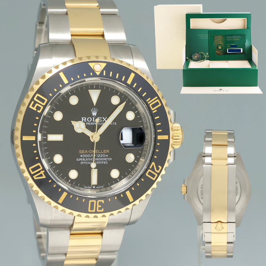 2022 NEW PAPERS Rolex 126603 Sea-Dweller 43mm Two-Tone Yellow Gold Steel Watch
