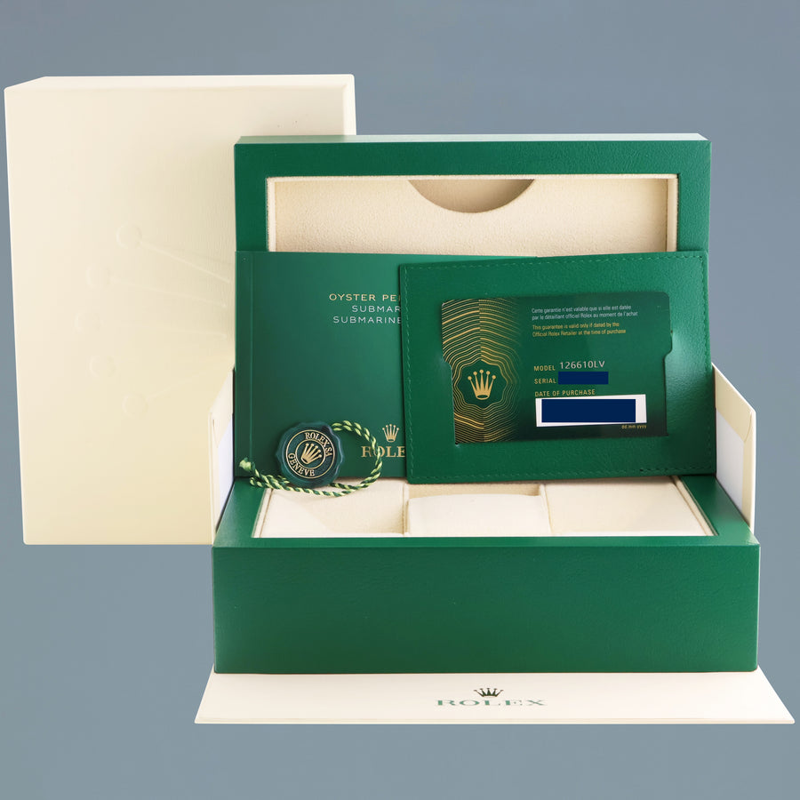 MAR 2025 NEW PAPERS Rolex Submariner 41mm STARBUCKS MK2 126610LV Watch Box