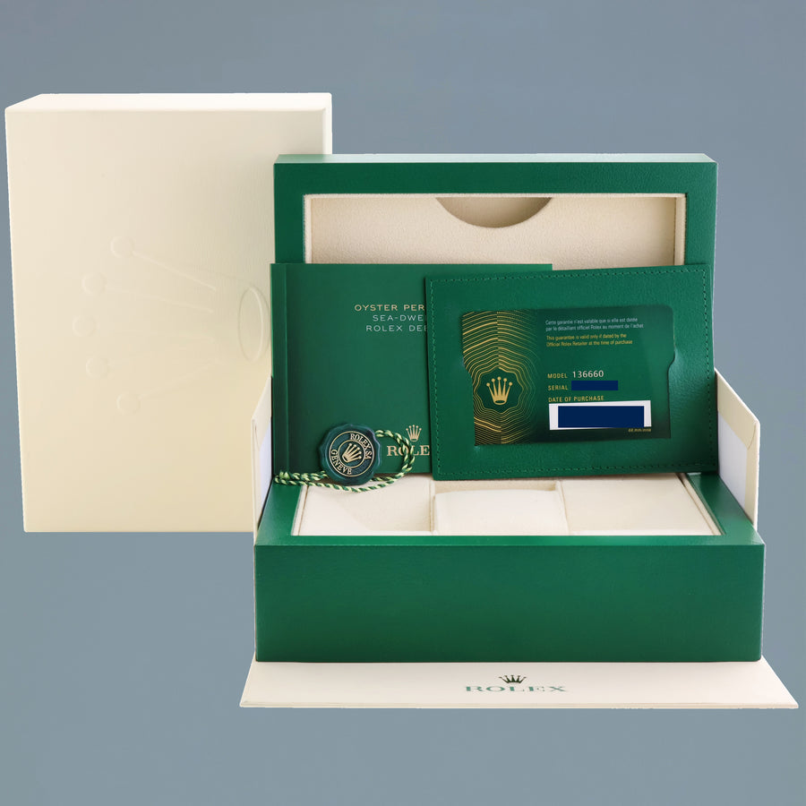 2024 NEW PAPERS Rolex Sea-Dweller Deepsea 44mm James Cameron 136660 Watch