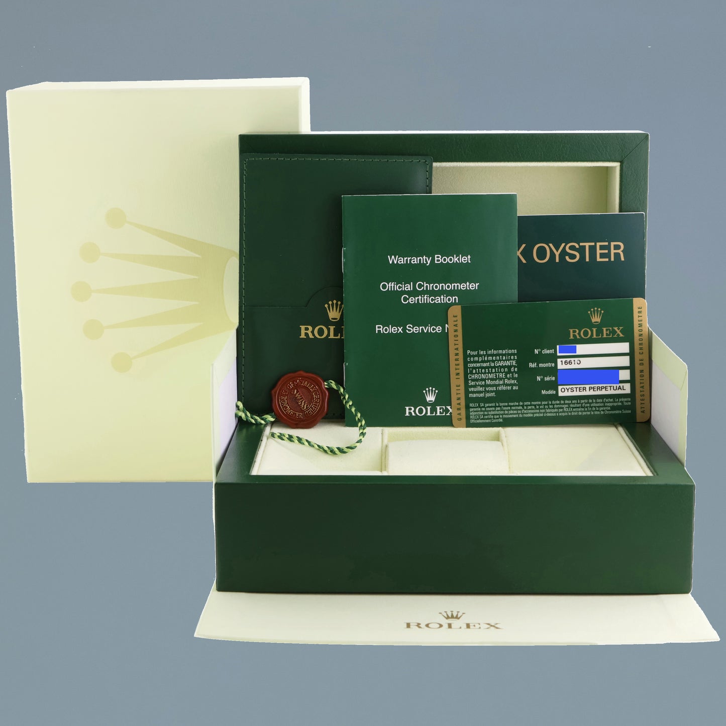 MINT PAPERS 2009 Rolex 16610LN Submariner Date Stainless Steel Black Watch Box