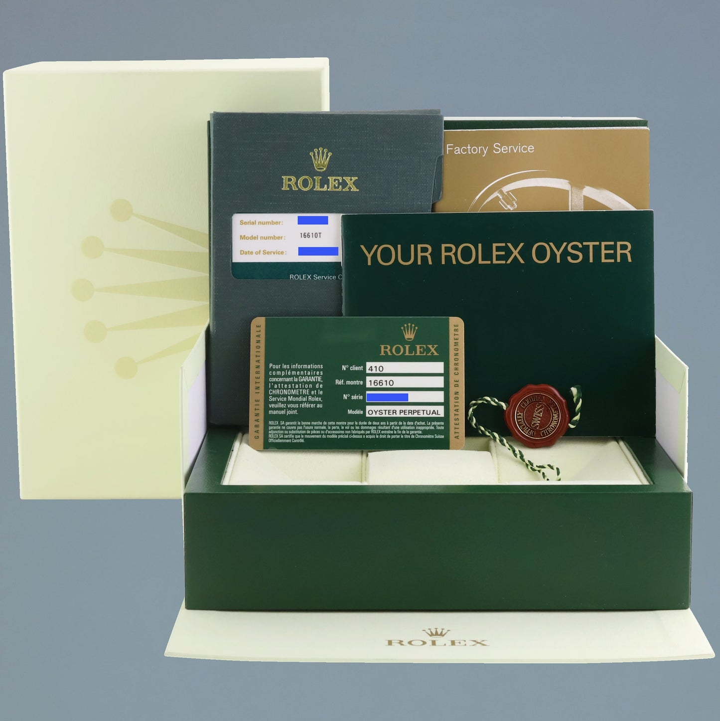 2019 RSC PAPERS 2009 MINT Rolex Submariner Date 16610 Steel Black Watch Box