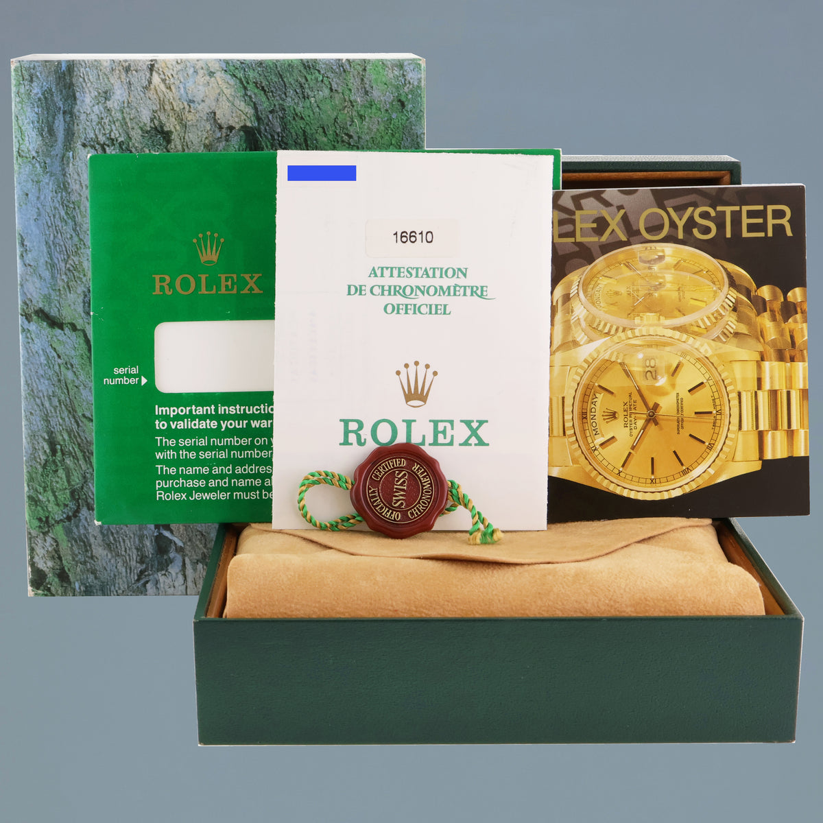 MINT 2002 PAPERS Rolex Submariner Date 16610 Steel Pre-Ceramic Black 40mm Watch