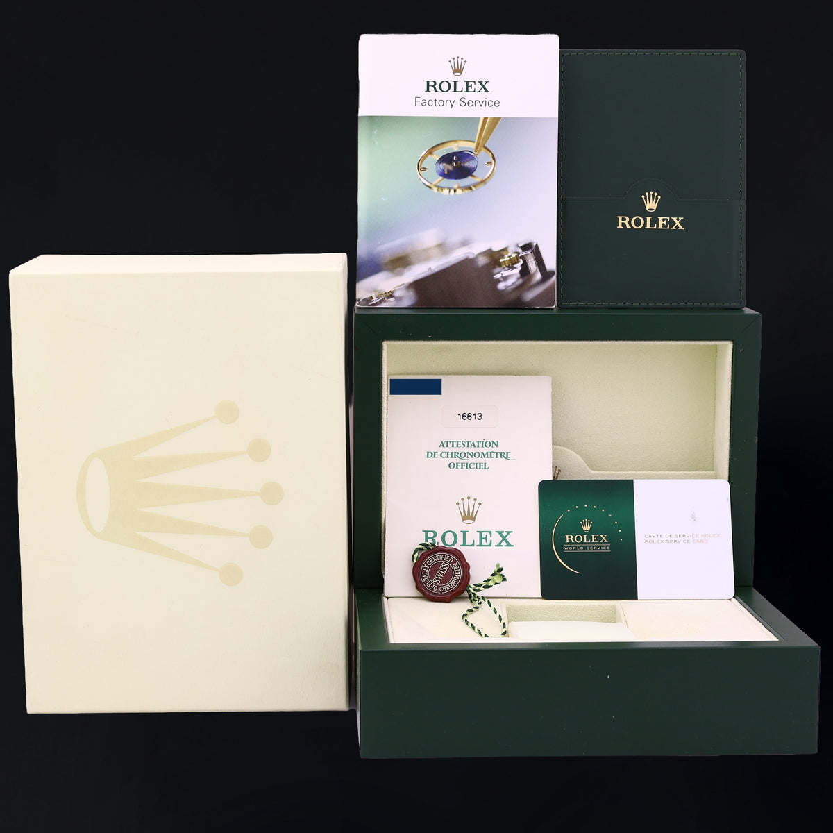 Papers 2026 RSC MINT Rolex 16613LB Submariner 40mm Two Tone Gold Blue Watch