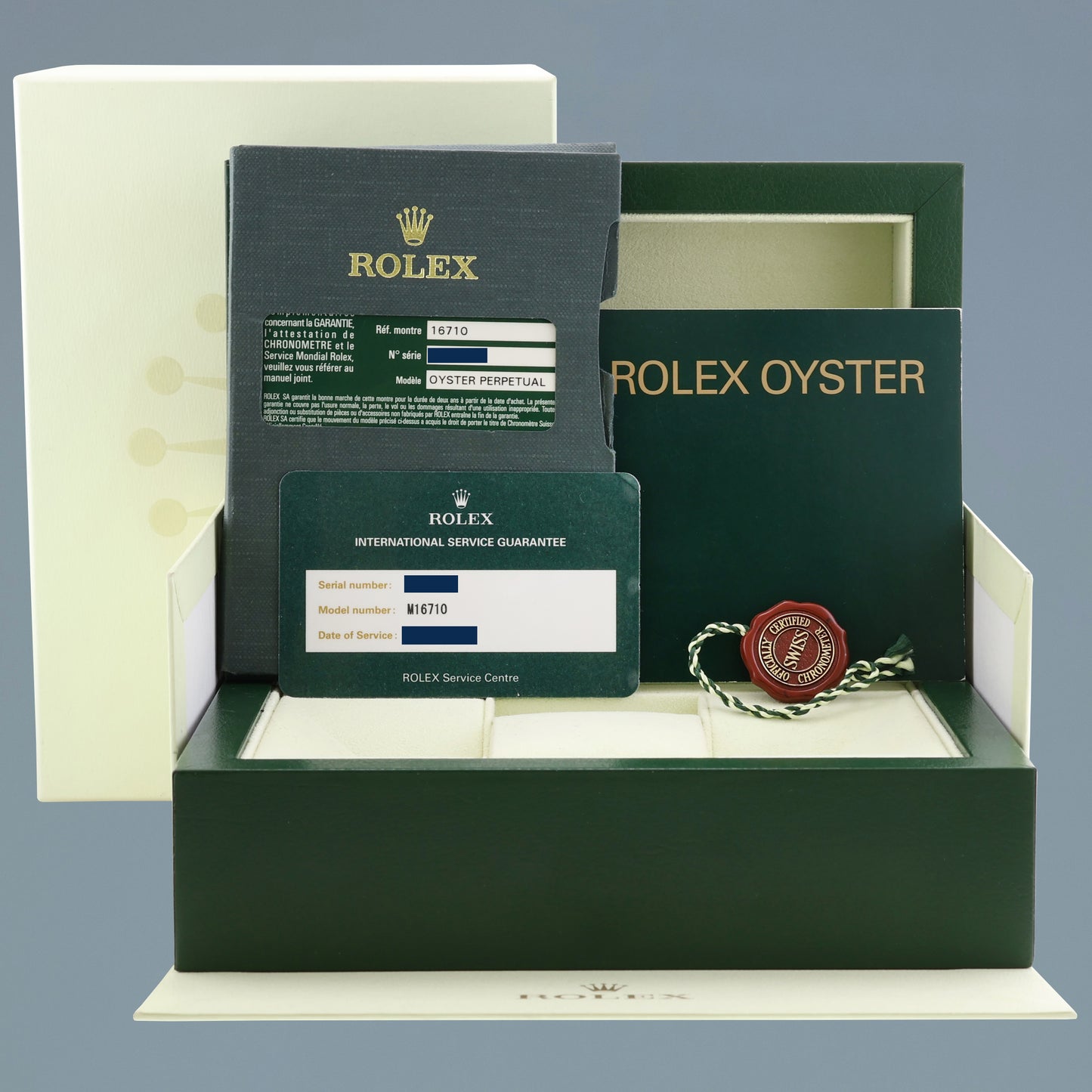 PAPERS 2007 Rolex GMT-Master II 16710 PEPSI Steel 3186 Blue Error Stick 2022 RSC Watch