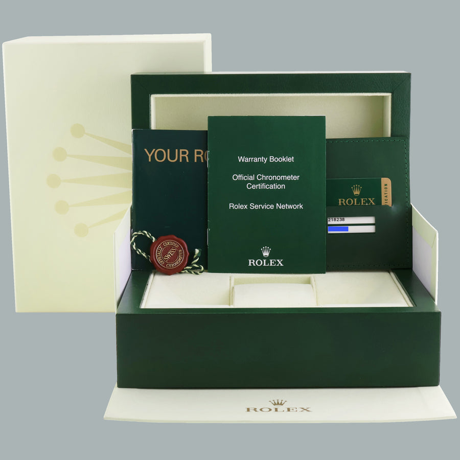 MINT PAPERS Rolex Day Date II President Yellow Gold White Roman 218238 Watch Box