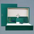 2025 NEW PAPERS Rolex Day Date 40 Yellow Gold Green Ombre Baguette 228398RBR Watch