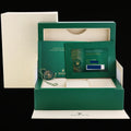 PAPERS 2023 MINT Rolex Oyster 277200 Perpetual 31mm Blue Stick Watch Box