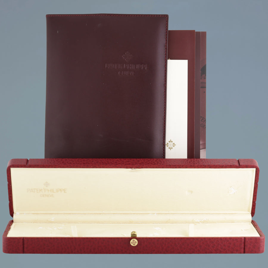 PAPERS 2026 Service Patek Philippe 5054R Rose Gold 36mm Moon Phase Leather Watch