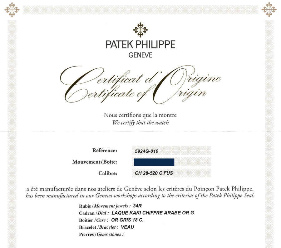 2024 New PAPERS Patek Philippe 5924G Green White Gold Travel Time Leather 42mm Watch