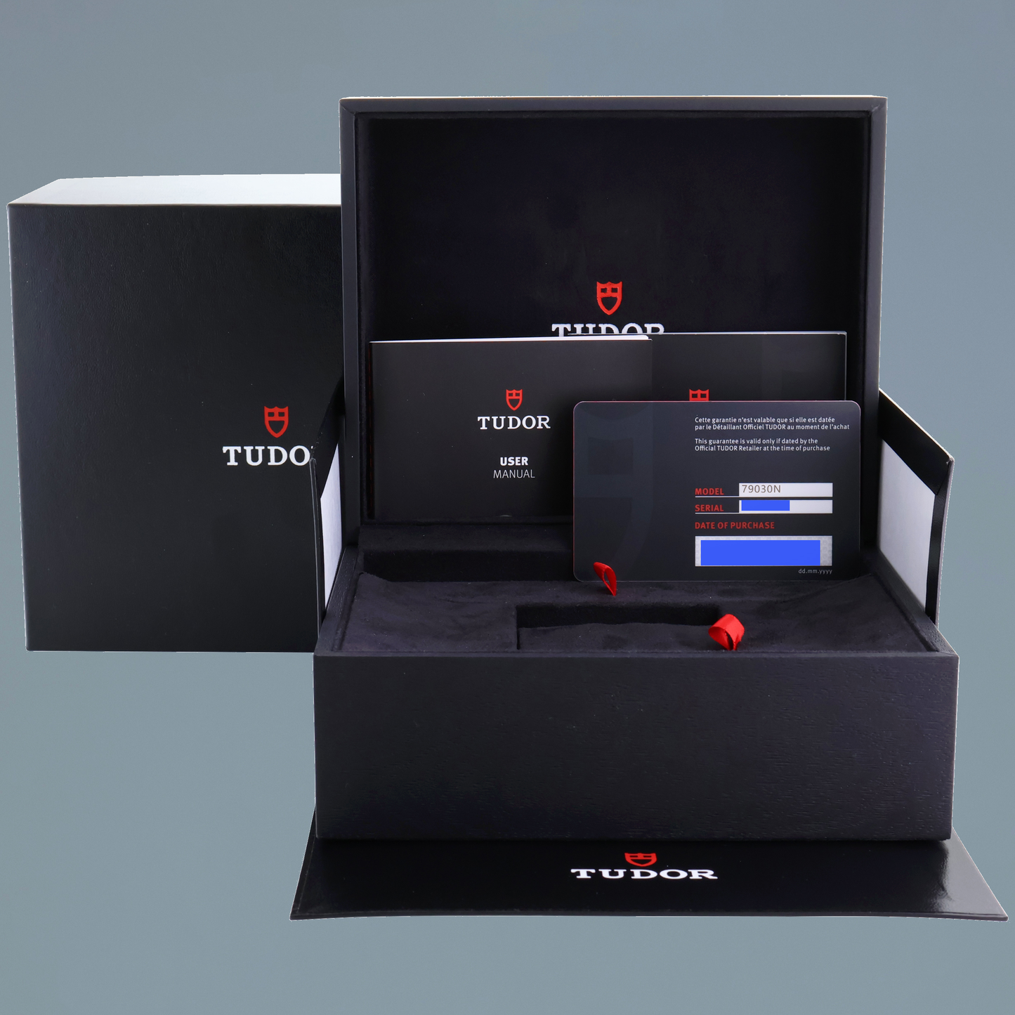 NEW 2024 PAPERS Tudor Black Bay Fifty-Eight 79030N Steel Black 39mm Watch Box