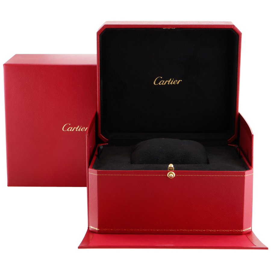 MINT Cartier 3268 Ronde Louis Cartier Rose Gold Diamond Leather WR007001 Watch Box