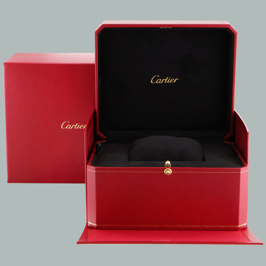 MINT DIAMOND Cartier Baignoire 33X44mm WB520009 18k White Gold Womens Watch Box