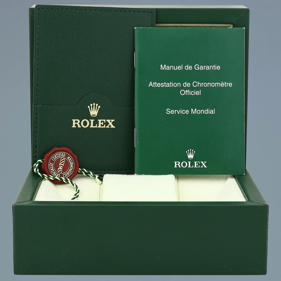 MINT Ladies Rolex DateJust 79163 White Roman Two-Tone Yellow Gold Oyster Watch Box