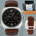 PAPERS Mint Panerai PAM 214 Radiomir Rattrapante Chronograph Steel Black Dial 45mm PAM00214 Box