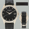MINT Patek Philippe 5227G 39mm White Gold Black Dial Leather Watch Box