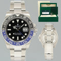 2023 RSC SERVICE PAPERS Rolex GMT Master II 116710 BLNR Steel Batman Blue Watch