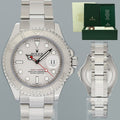 2008 MINT Rolex 40mm Yacht-Master 16622 Steel Platinum Bezel Oyster Watch Box