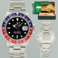MINT Rolex 16700 GMT-Master Pepsi Blue Red Steel 40mm Watch Box