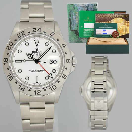 2018 RSC Papers MINT Rolex Explorer II White 16570 40mm Polar Swiss Only Watch Box