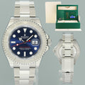 2025 NEW PAPERS Rolex Yacht-Master 126622 Steel 40mm Platinum Blue Dial Watch Box