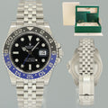 2022 MINT Rolex GMT Master II Batman Blue Jubilee Ceramic 126710BLNR Watch Box